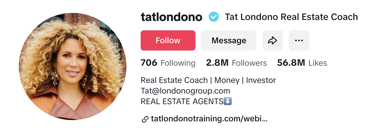  Tatiana Londono, luxury real estate broker and empowerment coach, 