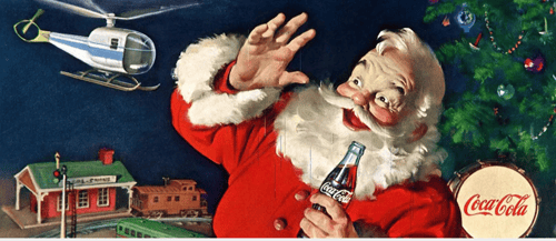 Coca Cola Holiday branding timeline